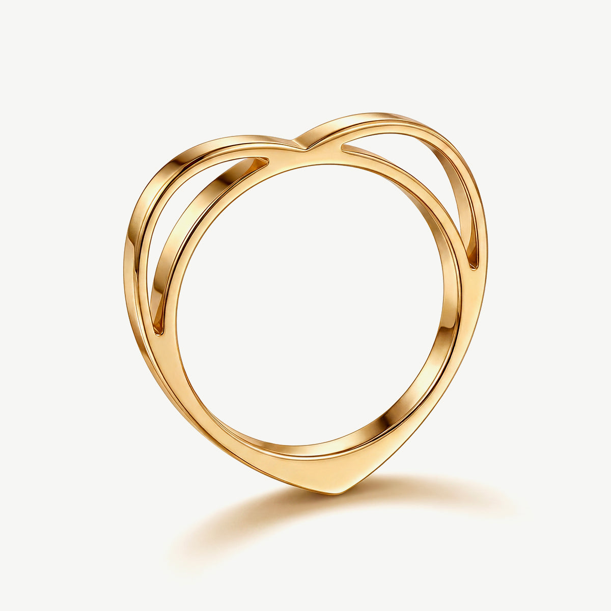 Anello a Cuore Astratto