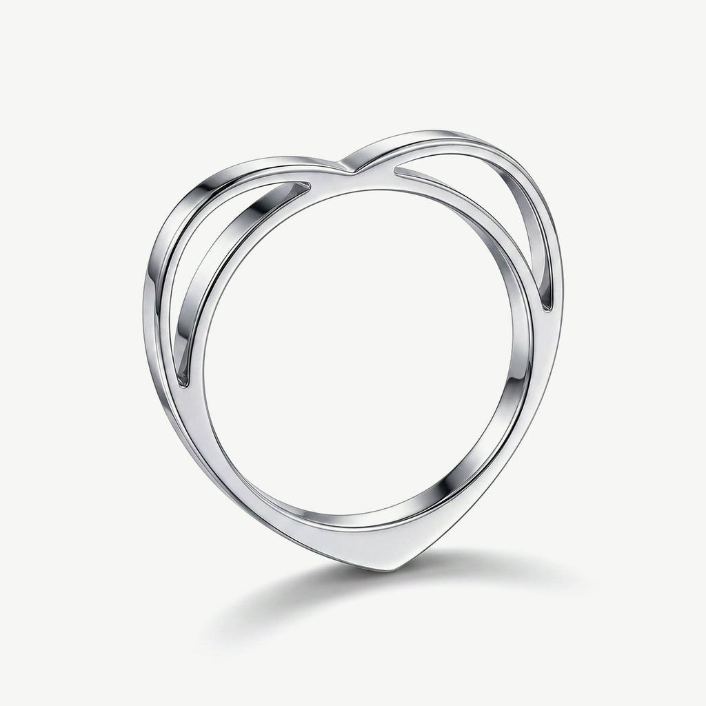 Anello a Cuore Astratto