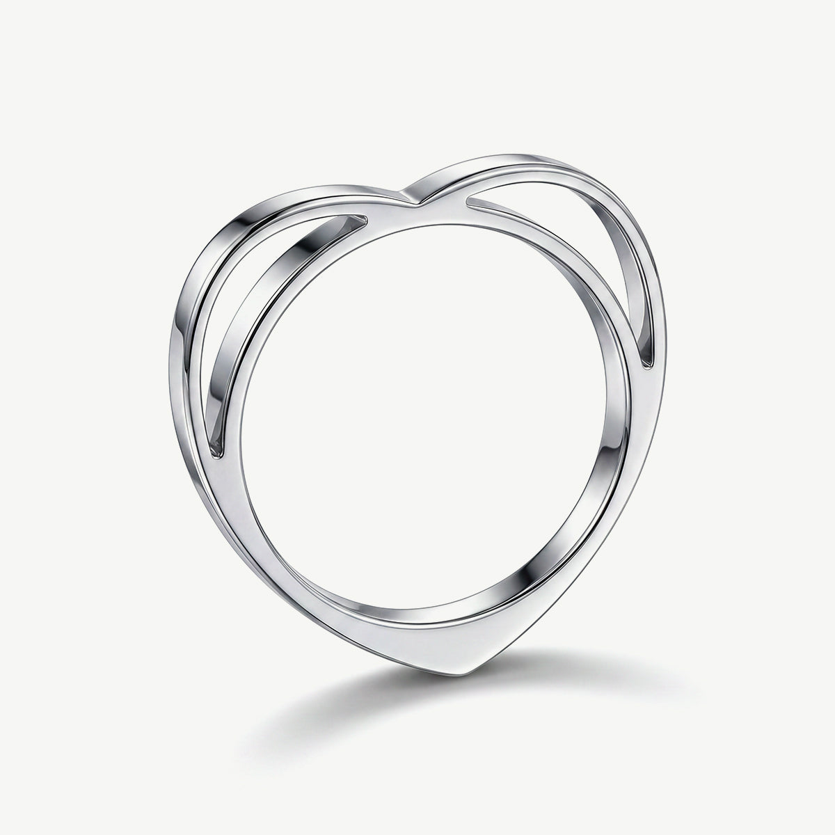 Anello a Cuore Astratto