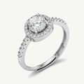 Anello Solitario con Punto Luce