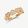 Anello Riviera con Cuori