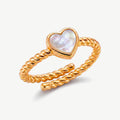 Anello Solitario con Cuore