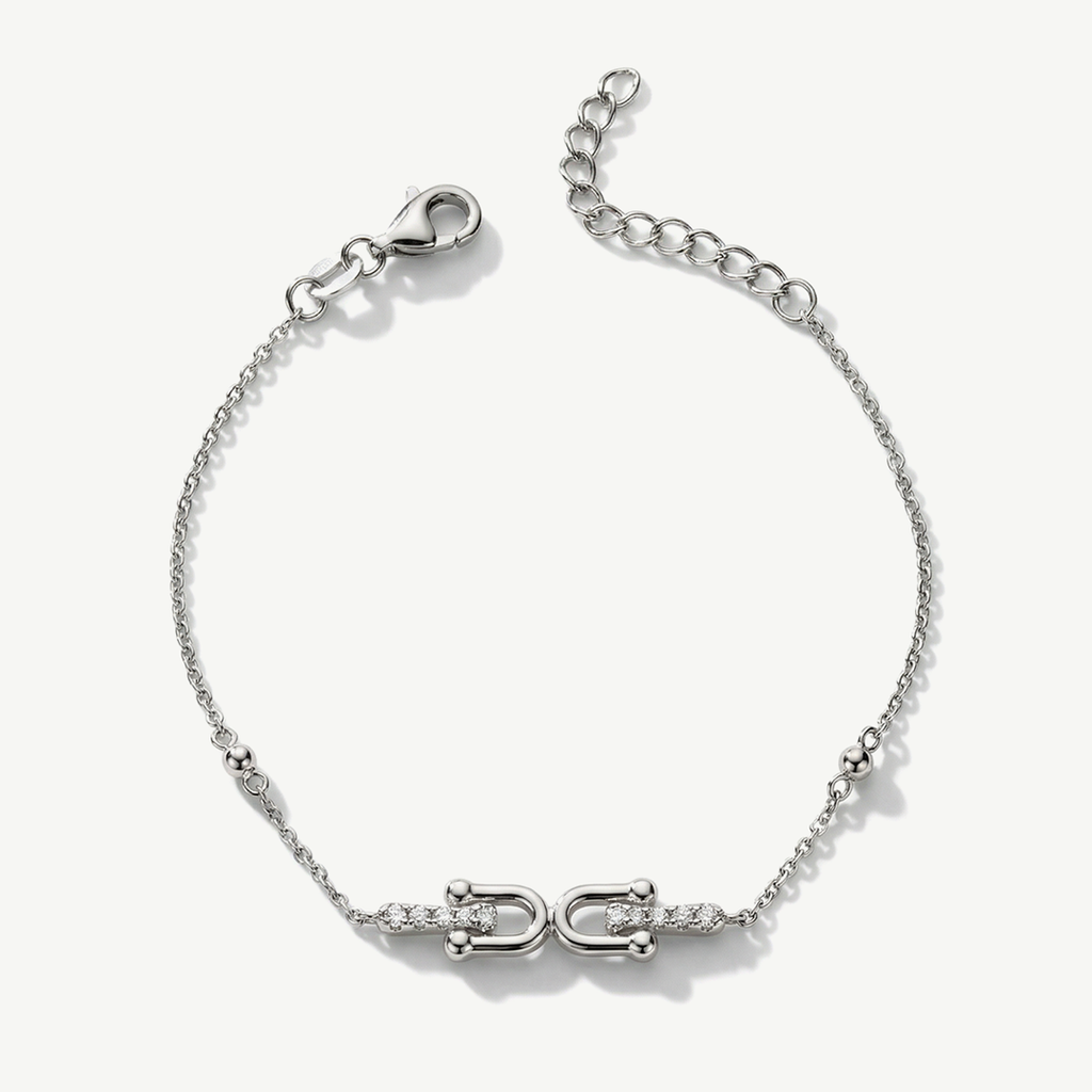 Bracciale con Elemento Geometrico e Sfere