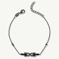 Bracciale con Elemento Geometrico e Sfere