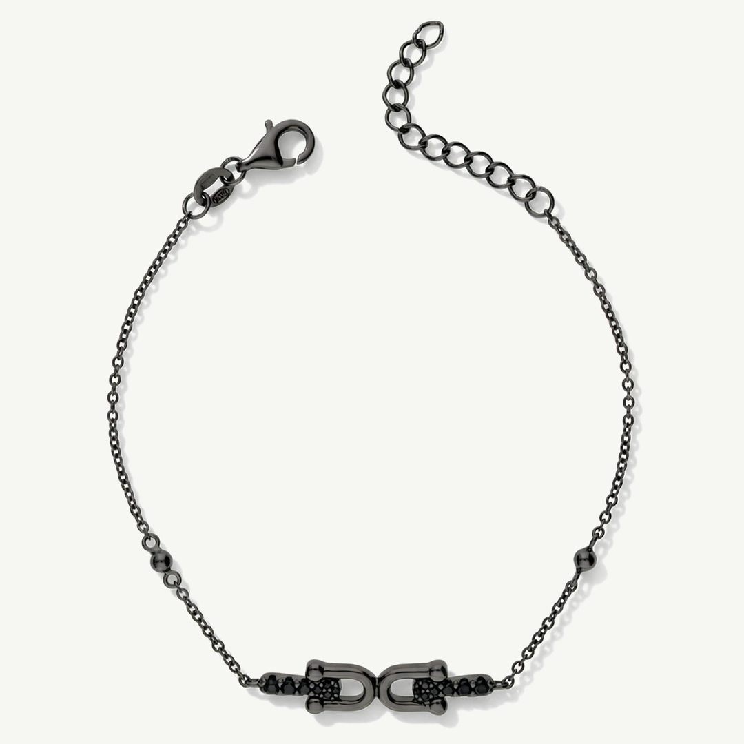 Bracciale con Elemento Geometrico e Sfere