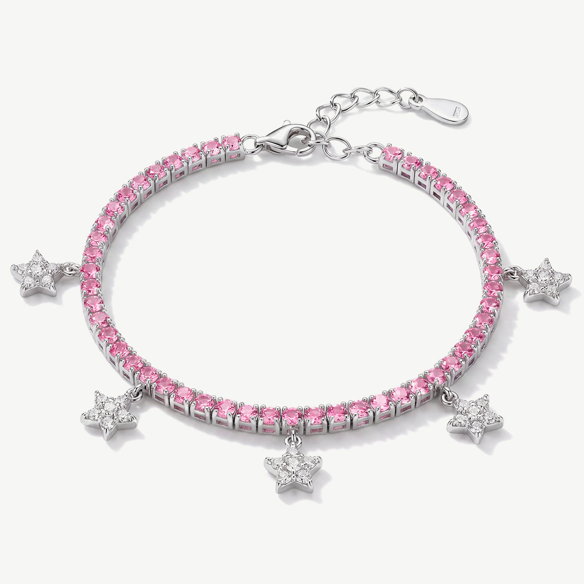 Bracciale Tennis con Ciondoli a Stella