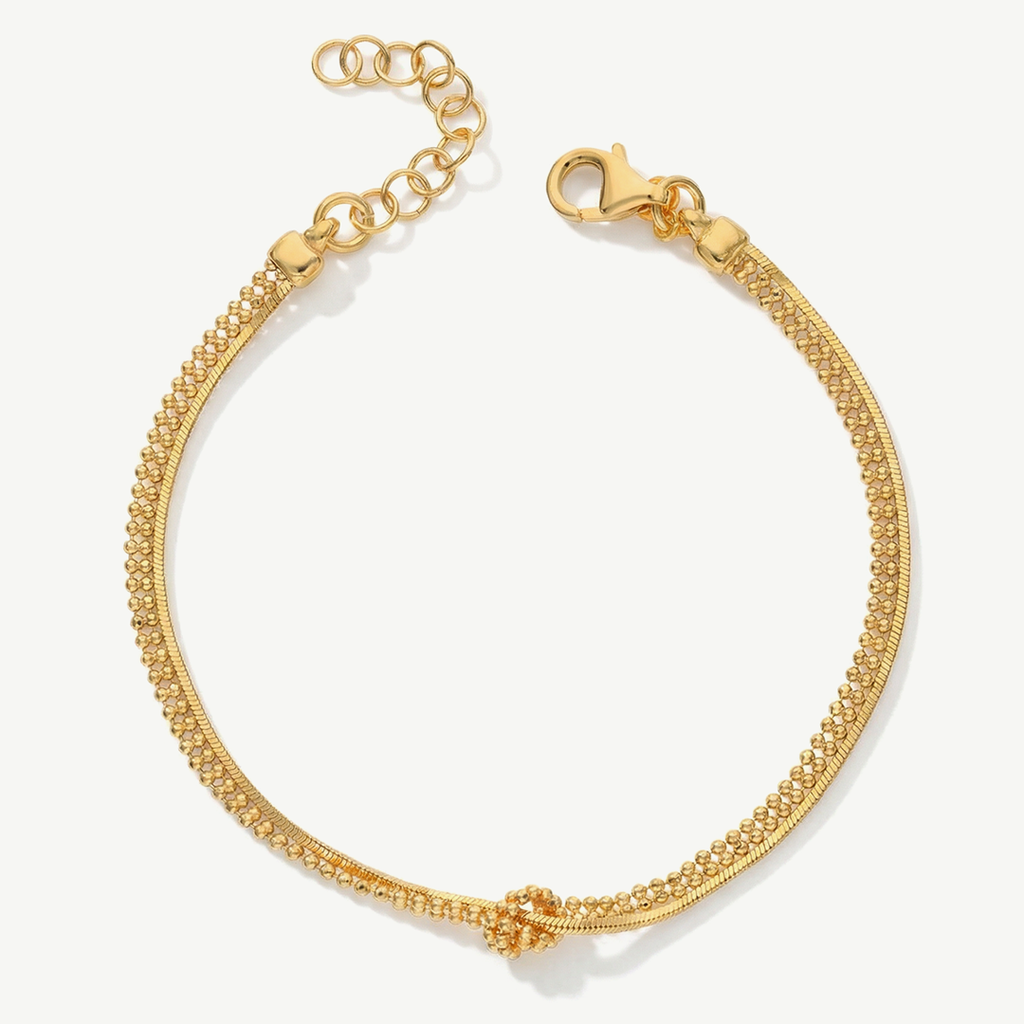 Bracciale con Nodo e Doppio Filo