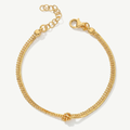 Bracciale con Nodo e Doppio Filo