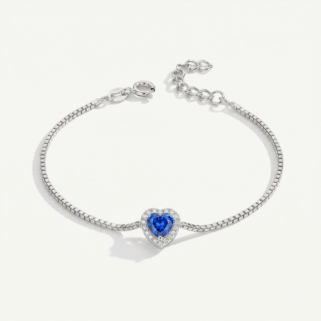 Bracciale con Cuore Punto Luce