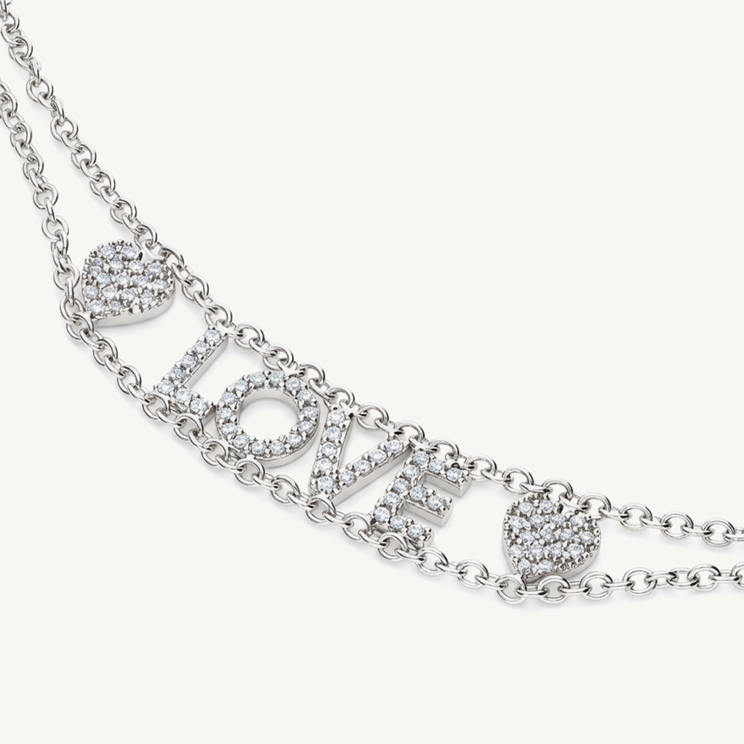 Bracciale con scritta Love