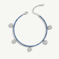 Bracciale Tennis con Ciondoli a Cuore