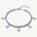 Bracciale Tennis con Ciondoli a Stella