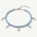 Bracciale Tennis con Ciondoli a Croce