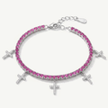 Bracciale Tennis con Ciondoli a Croce