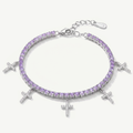 Bracciale Tennis con Ciondoli a Croce