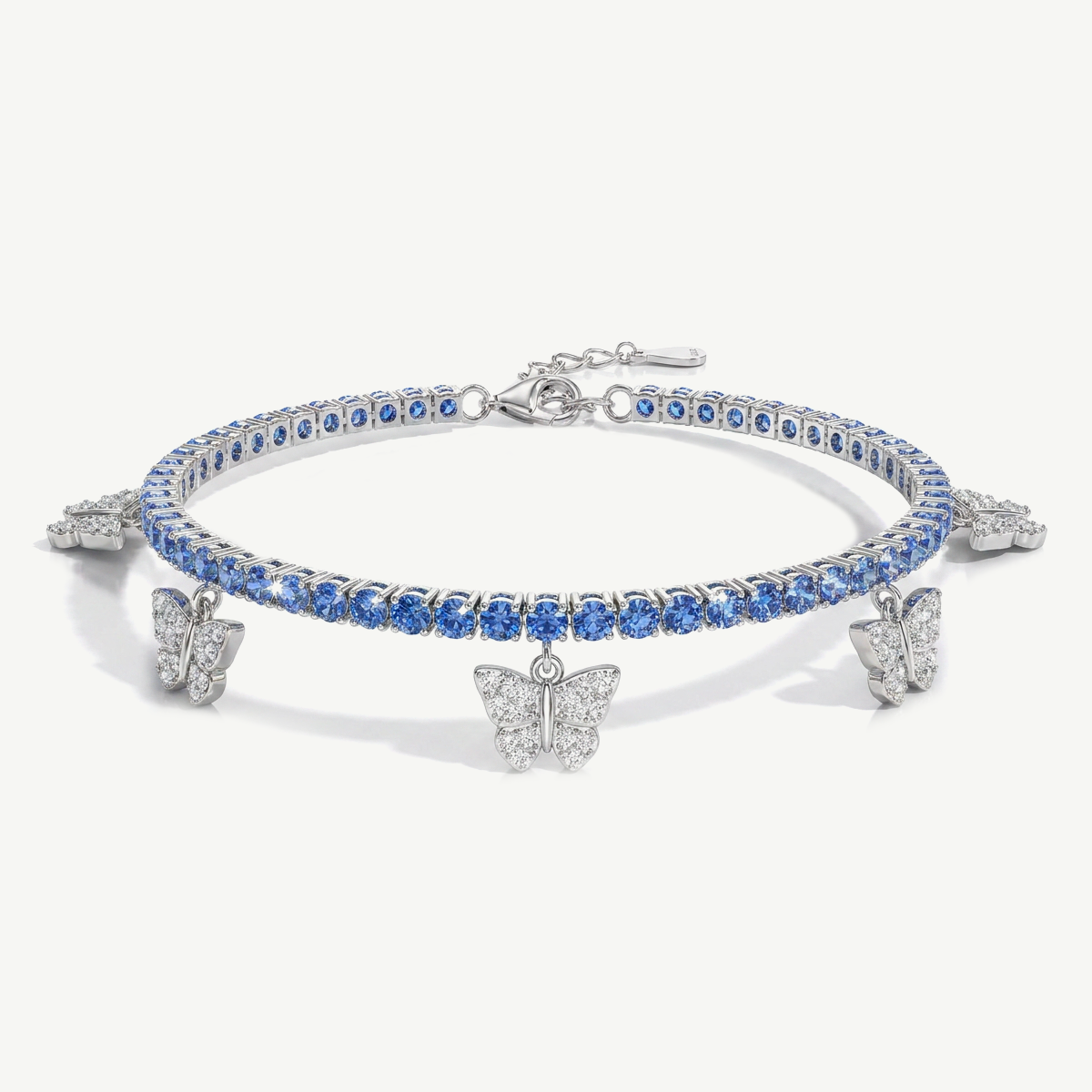 Bracciale Tennis con Ciondoli a Farfalla