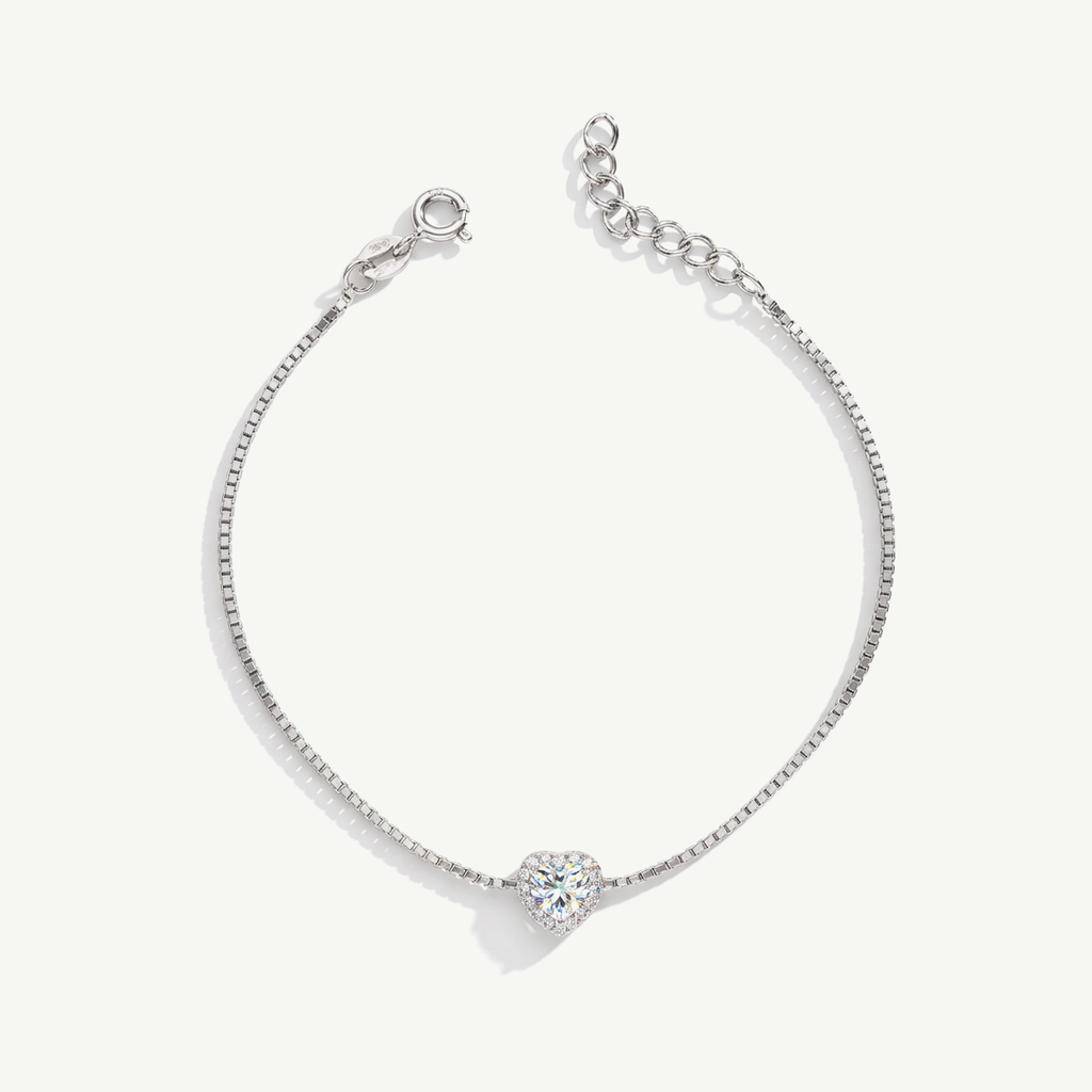 Bracciale con Cuore Punto Luce