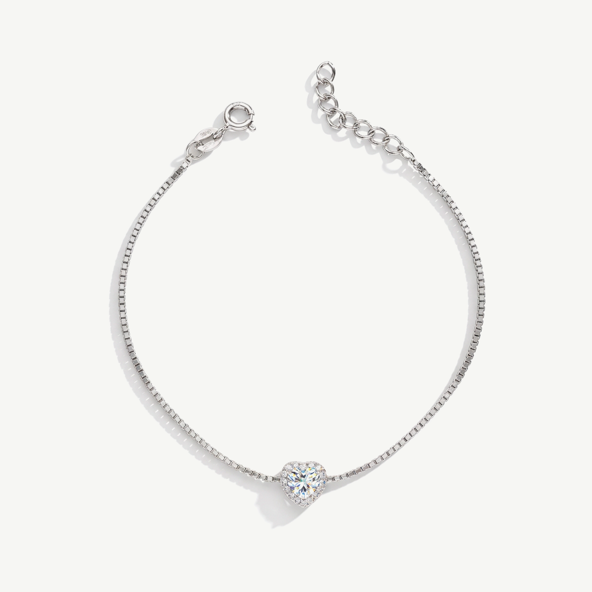 Bracciale con Cuore Punto Luce