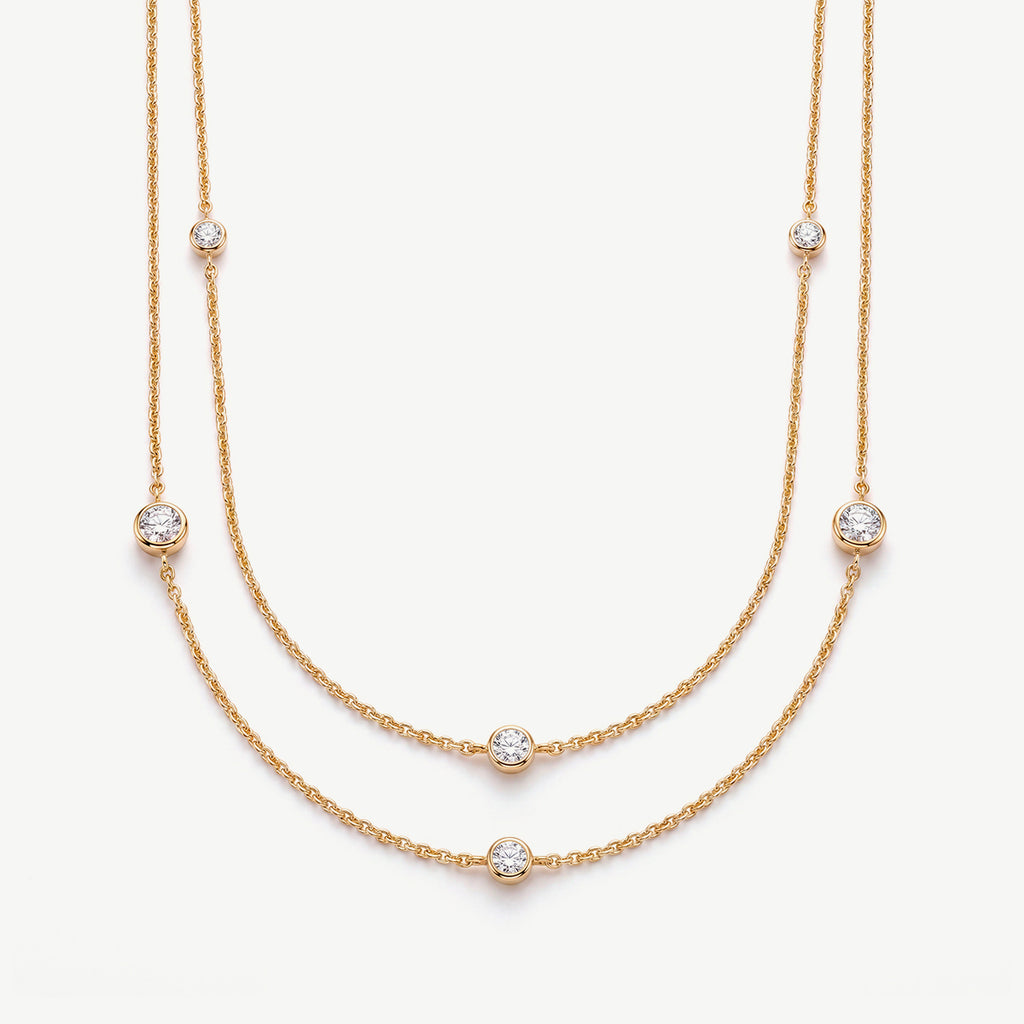 Collana Lunga con Punti Luce