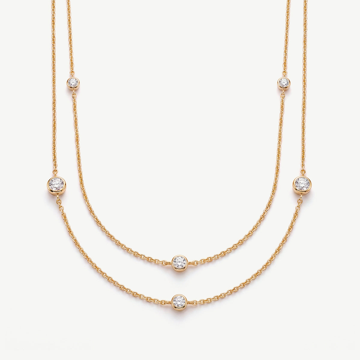 Collana Lunga con Punti Luce