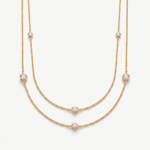 Collana Lunga con Punti Luce