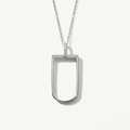 Collana con Ciondolo con Elemento Geometrico