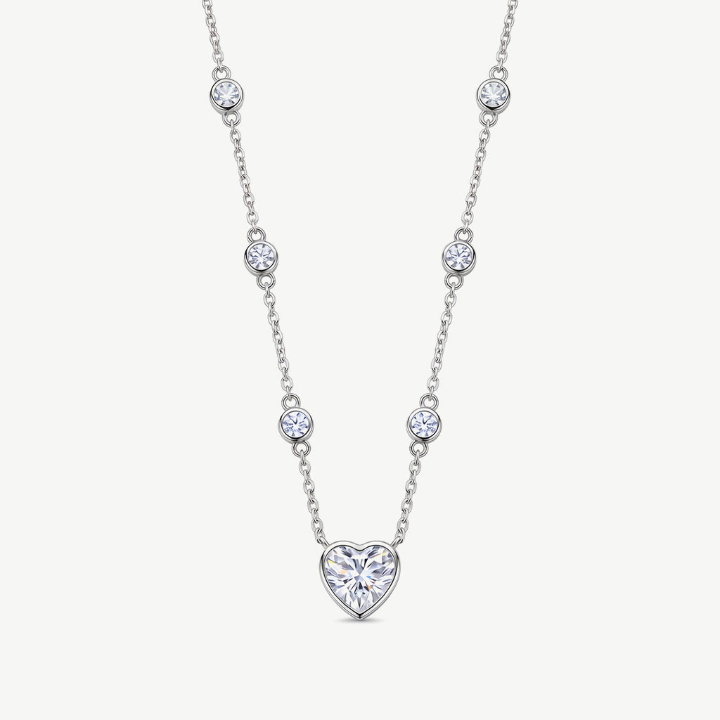 Collana con Cuore e Punti Luce