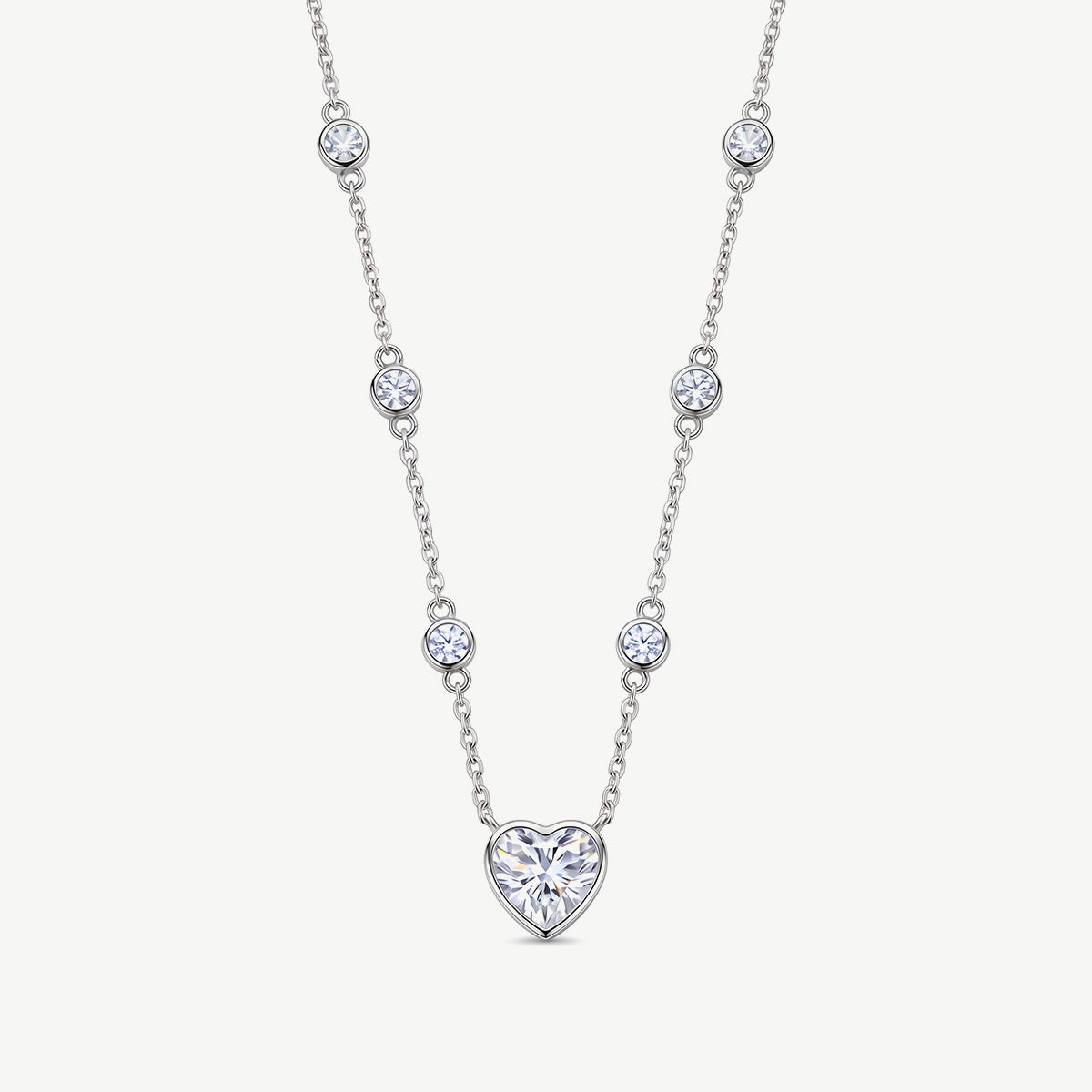Collana con Cuore e Punti Luce
