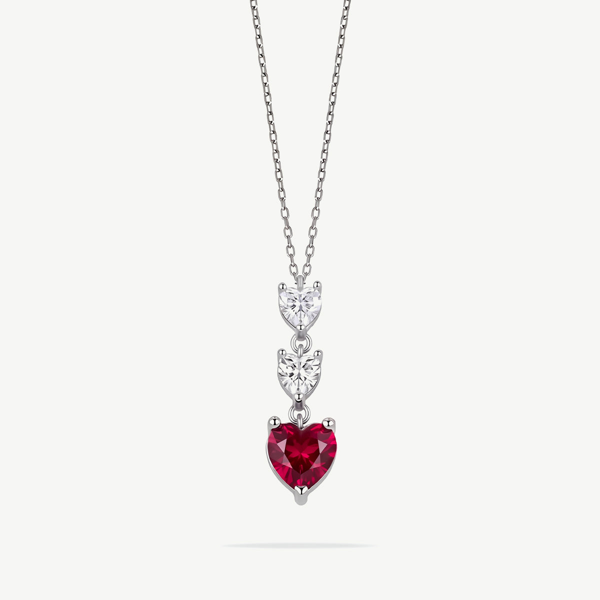 Collana con Pendente Tre Cuori