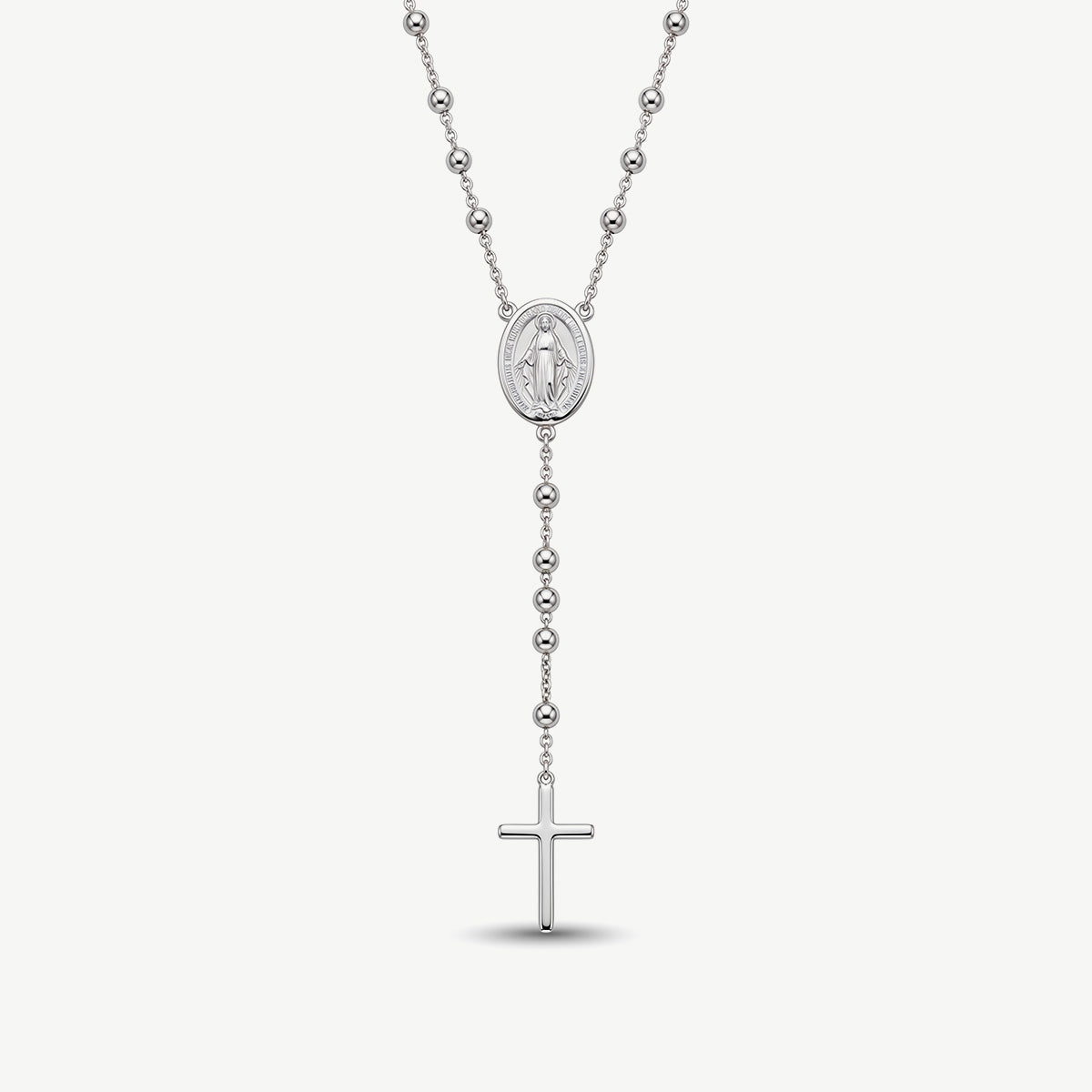 Collana Rosario con Croce e Medaglia