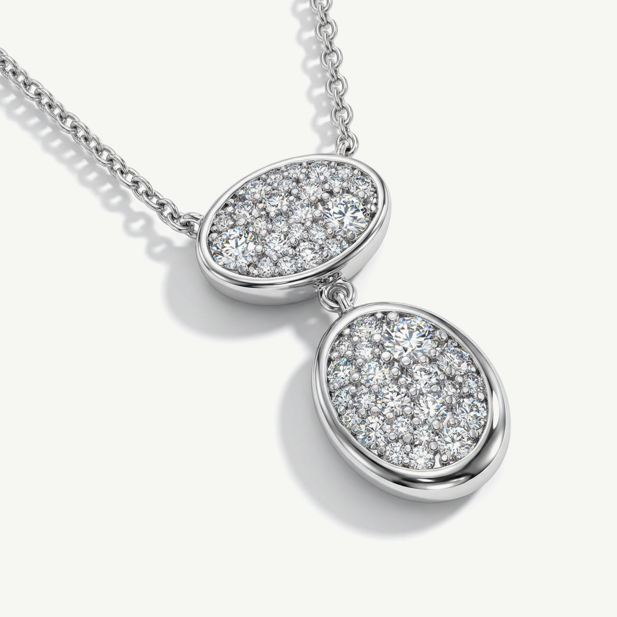 Collana con Doppio Ovale