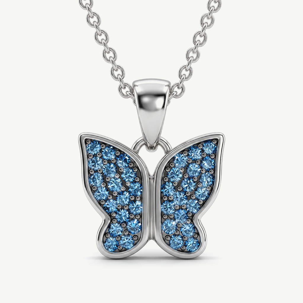 Collana con Ciondolo con Farfalla