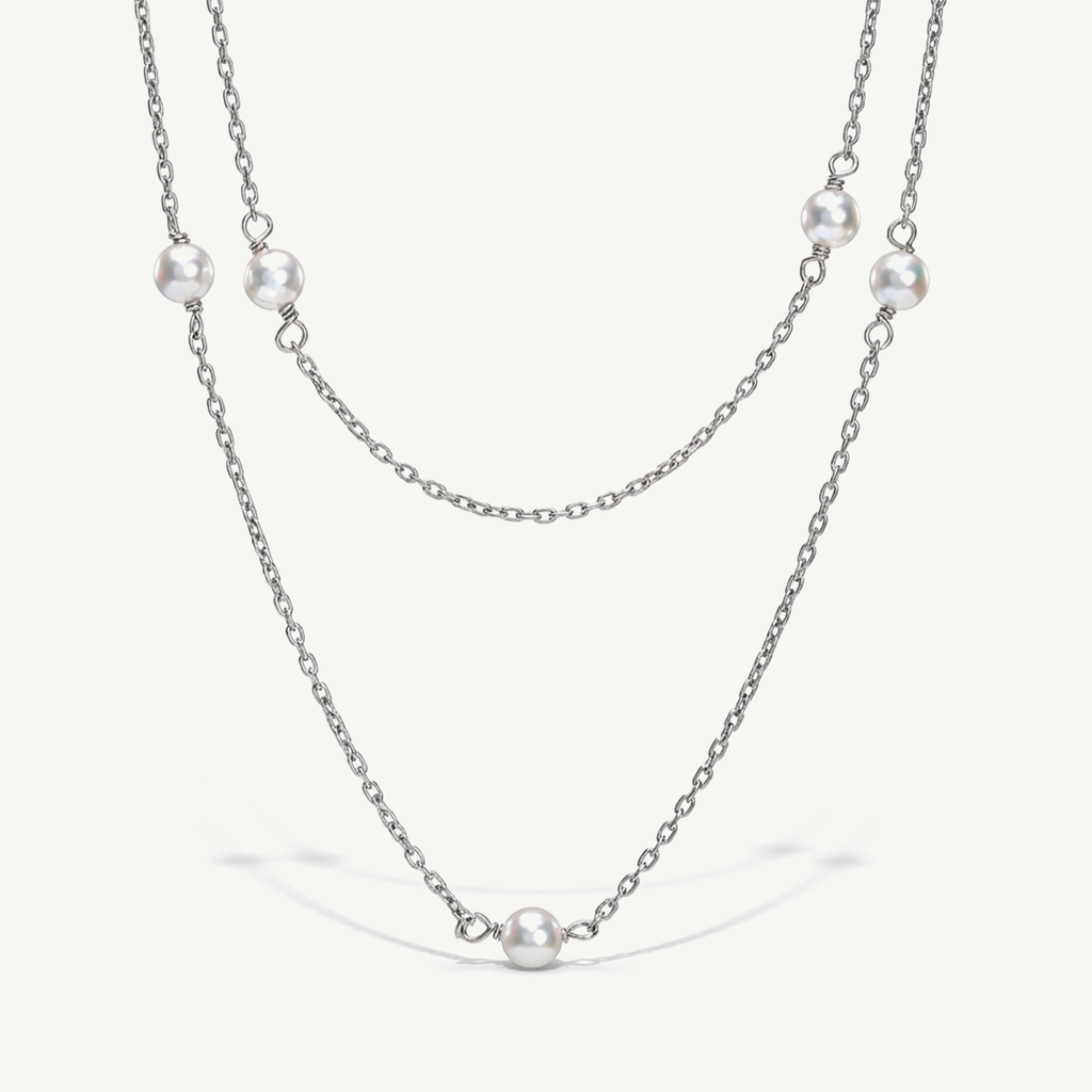 Collana Multifilo con Perle