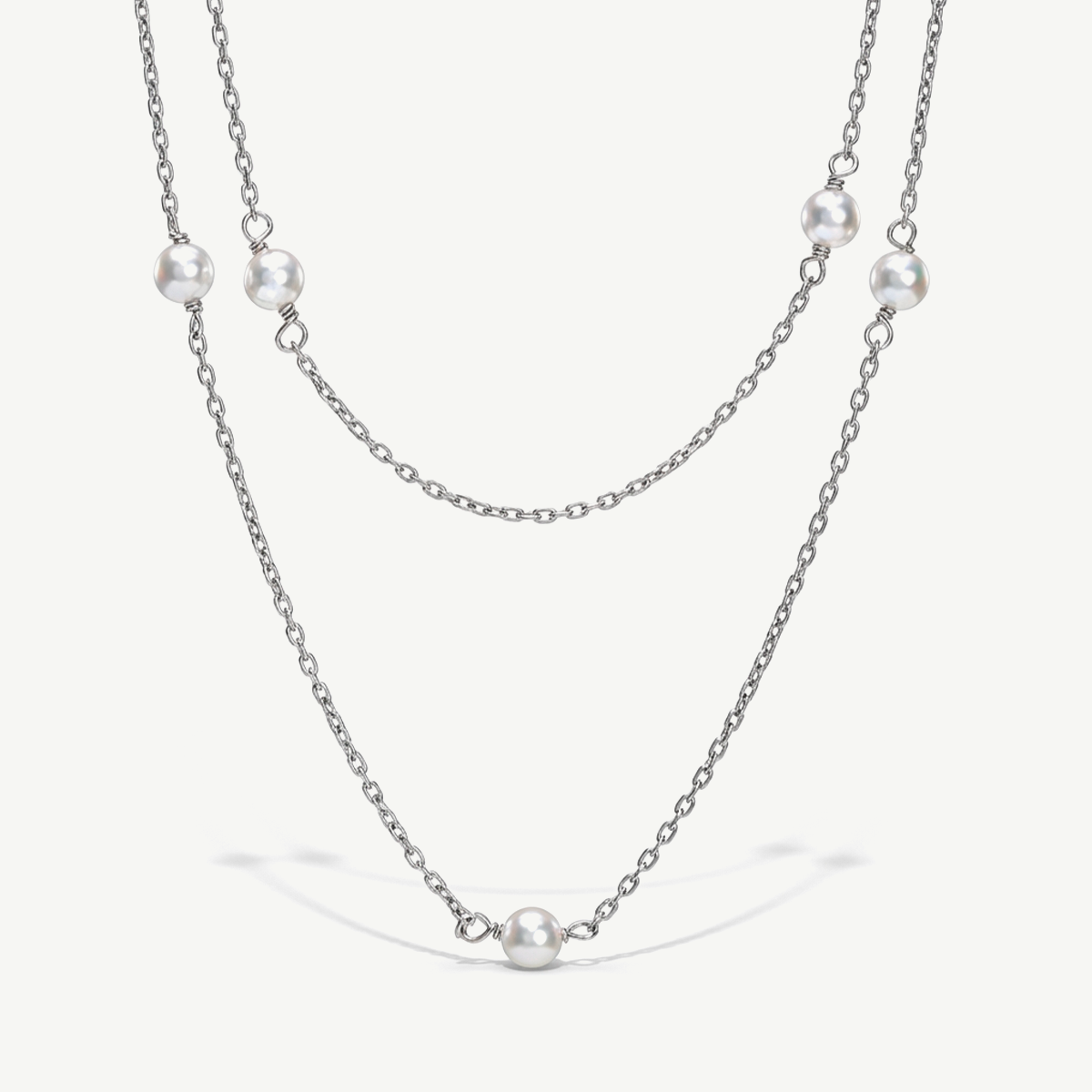 Collana Multifilo con Perle