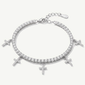 Bracciale Tennis con Ciondoli a Croce