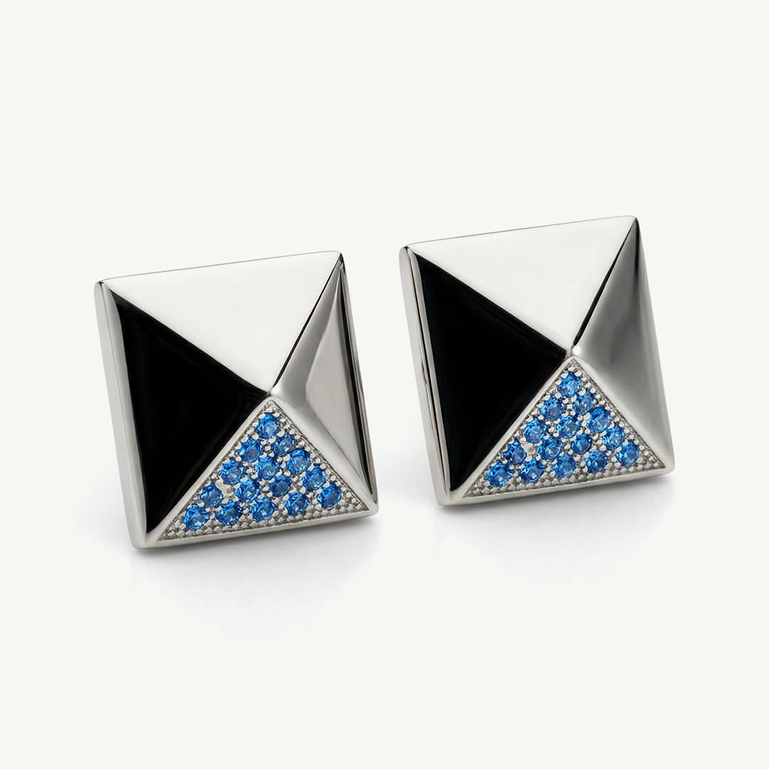 Orecchini con Elemento Geometrico