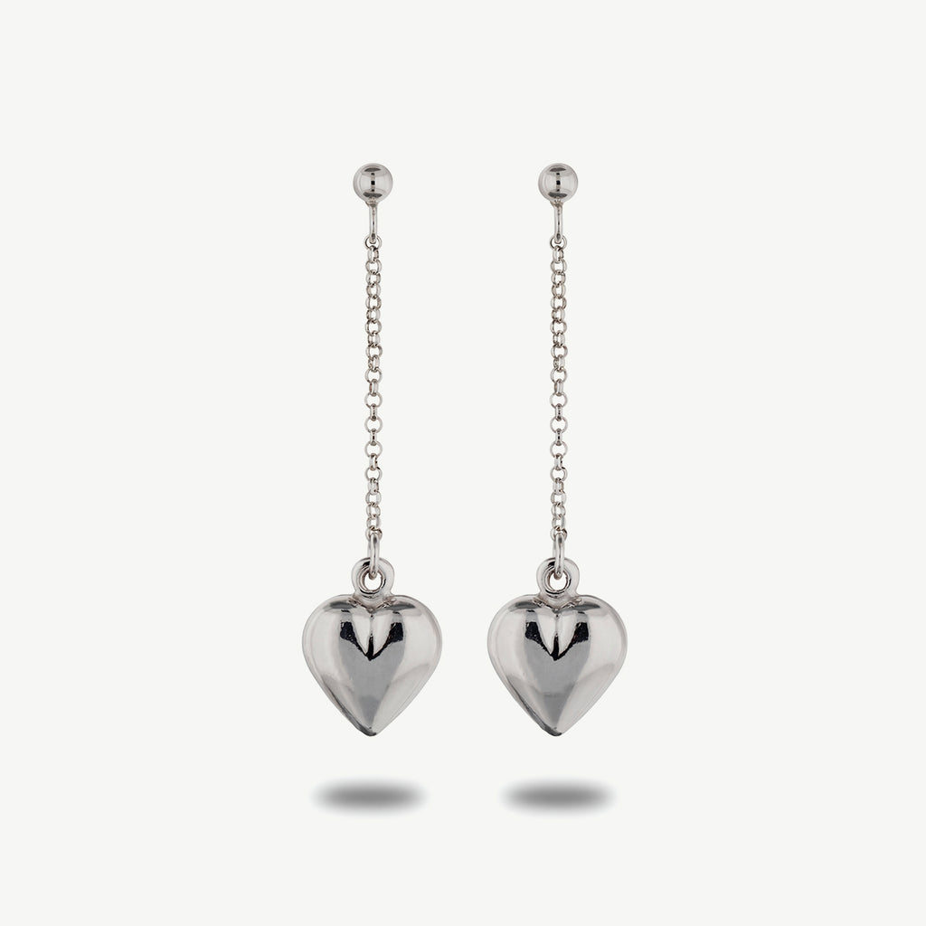 Orecchini Pendenti con Cuori