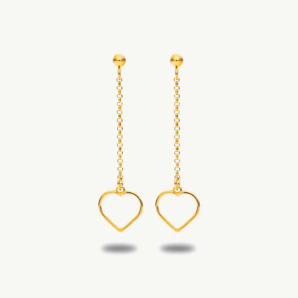 Orecchini Pendenti con Cuore