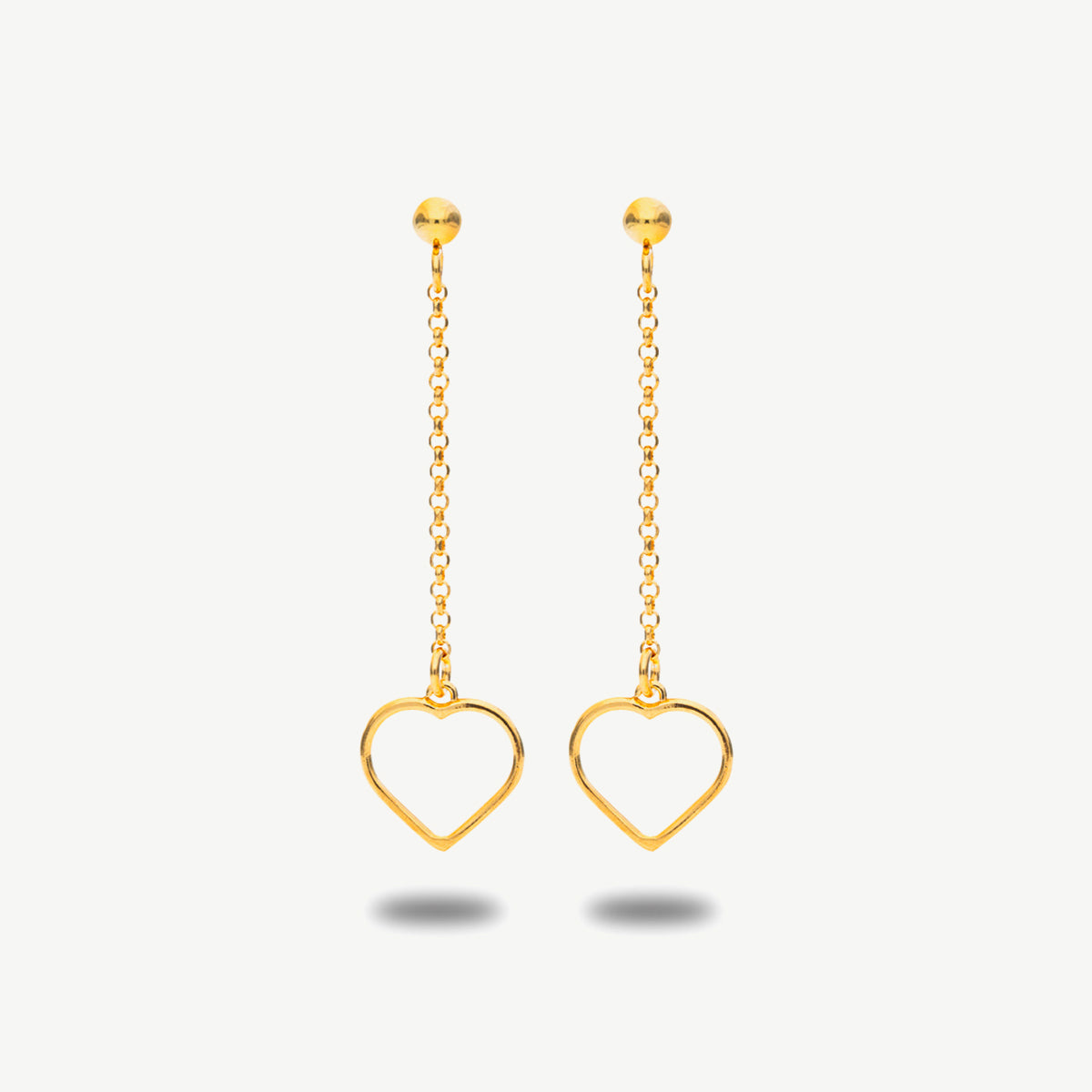 Orecchini Pendenti con Cuore