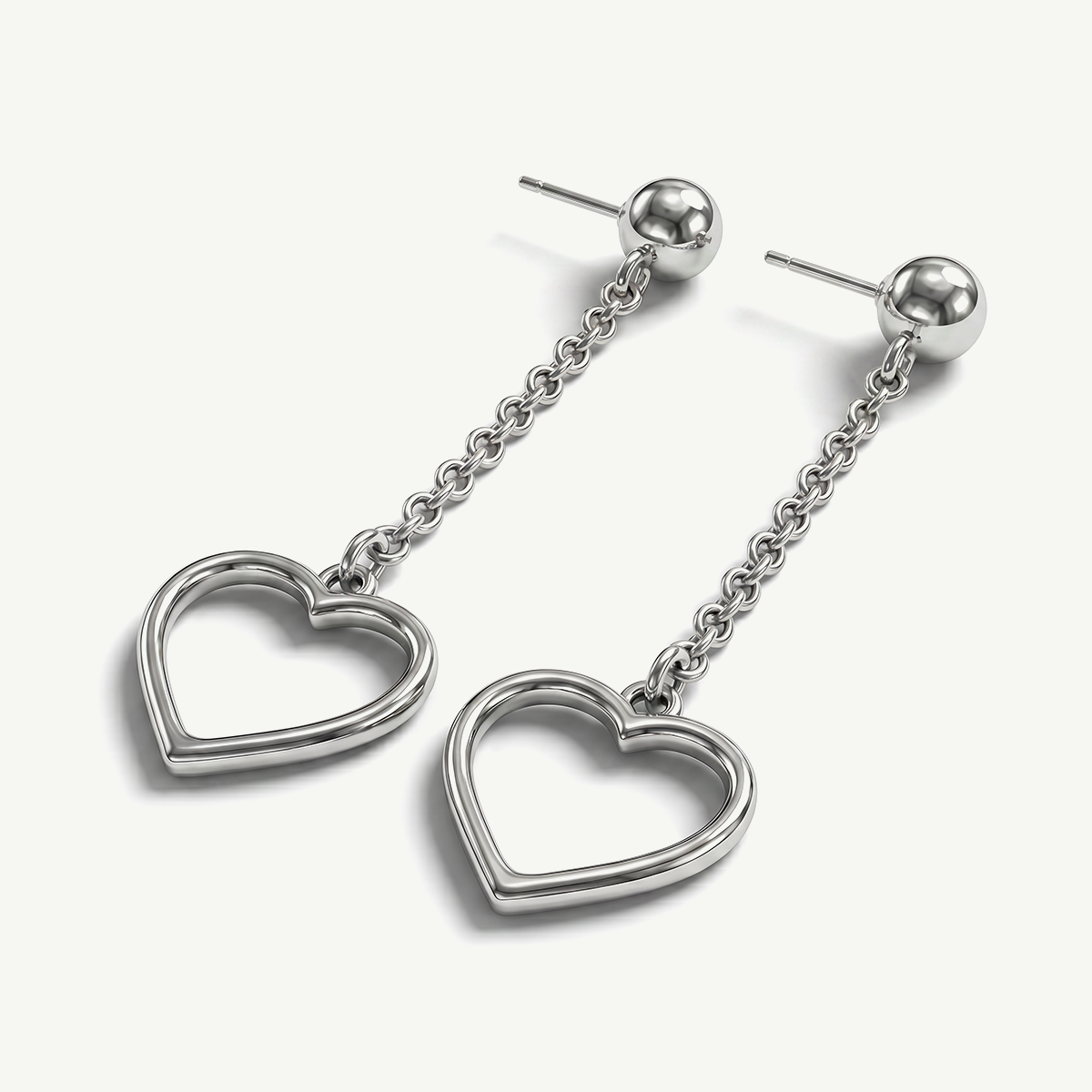 Orecchini Pendenti con Cuore