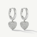 Orecchini a Cerchio con Cuore