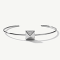 Bracciale Rigido con Elemento Geometrico