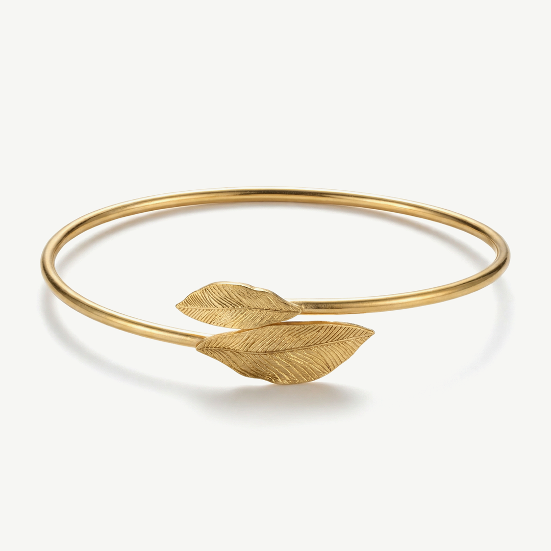 Bracciale Rigido con Foglie