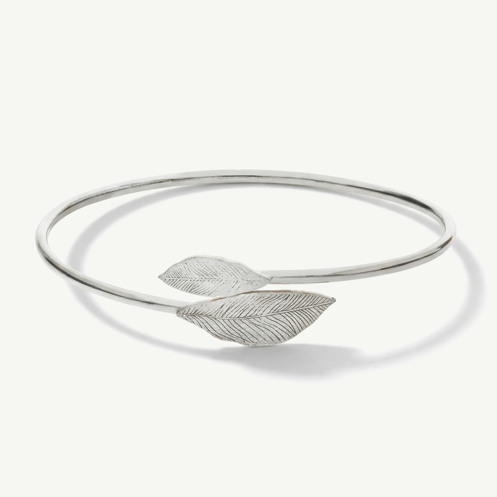 Bracciale Rigido con Foglie