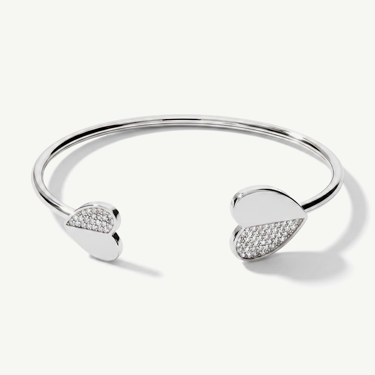 Bracciale Rigido con Cuori