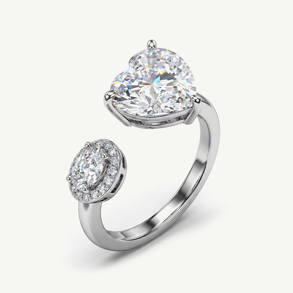Anello con Cuore e Punto Luce