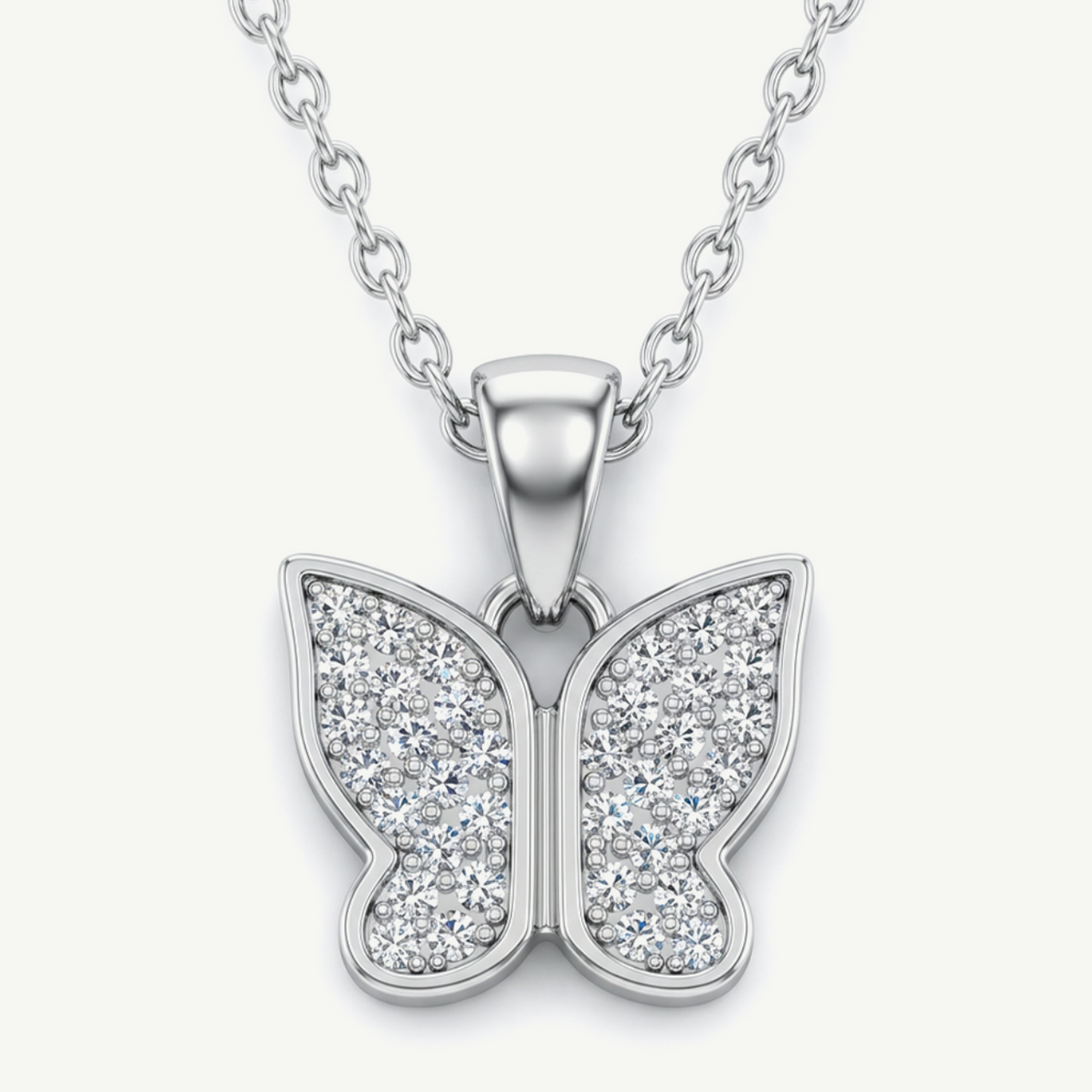 Collana con Ciondolo con Farfalla