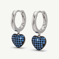 Orecchini a Cerchio con Cuore