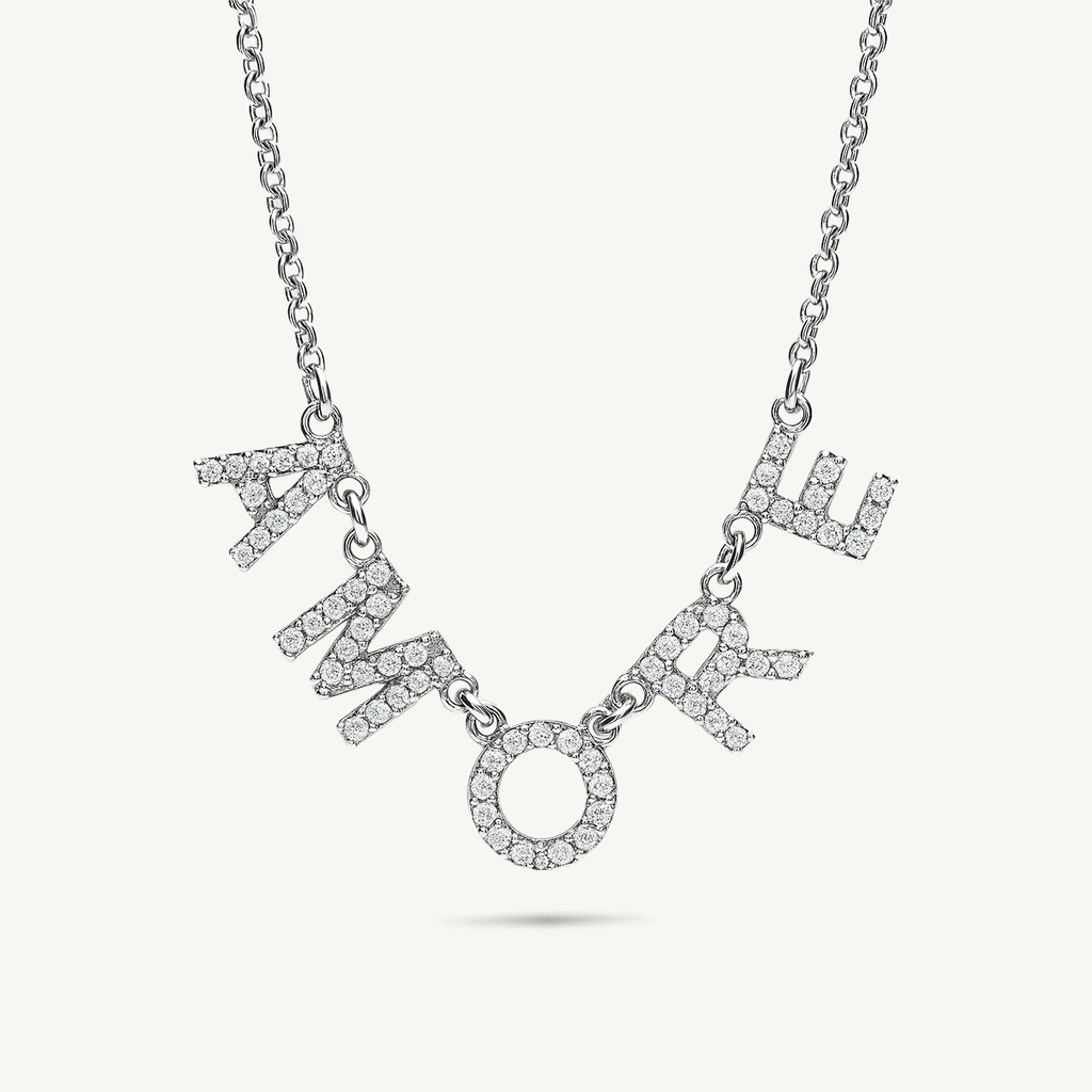 Collana con scritta Amore