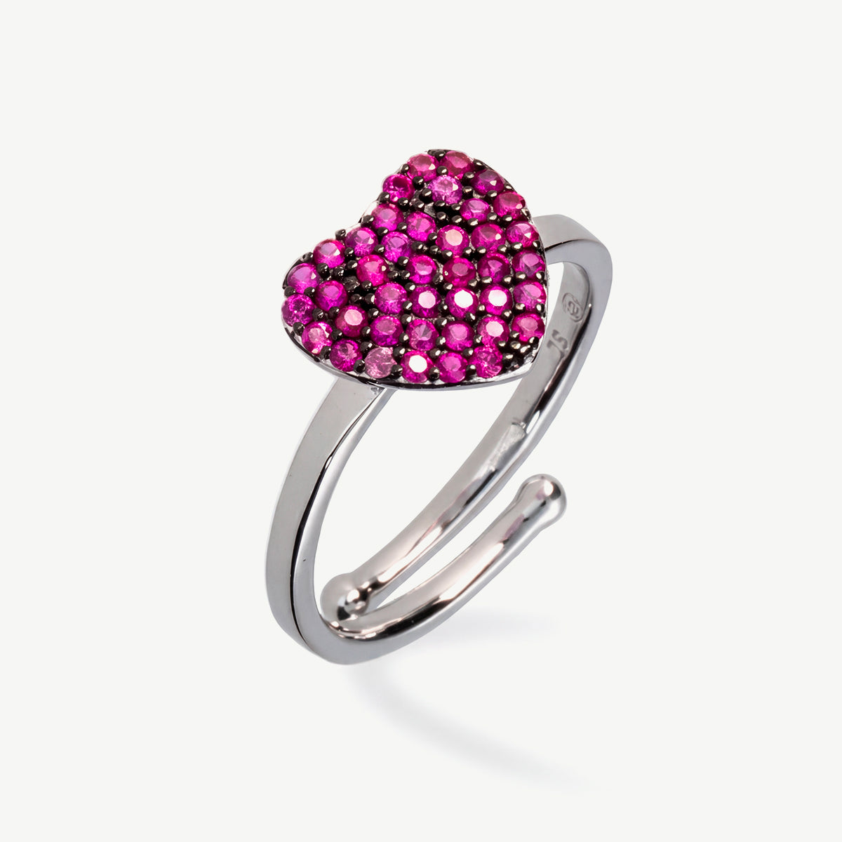 Anello Solitario con Cuore